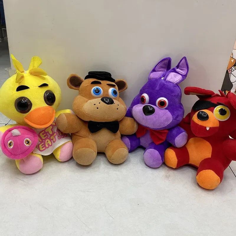 High quality new teddy bear's midnight harem bear plush toy Five Nights at Freddy's18cm Golden Freddy fazbear Mangle foxy bear Bonnie Chica