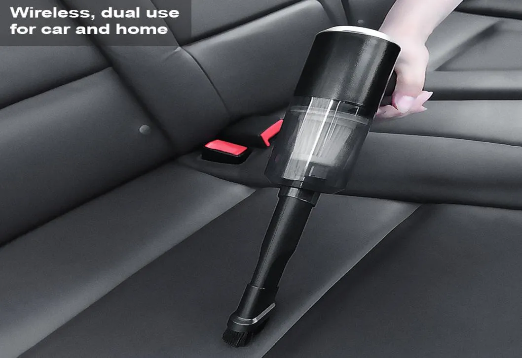 120W CAR MINI VACUUM CLEANER Small Handheld Vacuum USB RECHARGABEABLE Lätt att rengöra skrivbordstangentlådan Bil Interiör Dust5525867