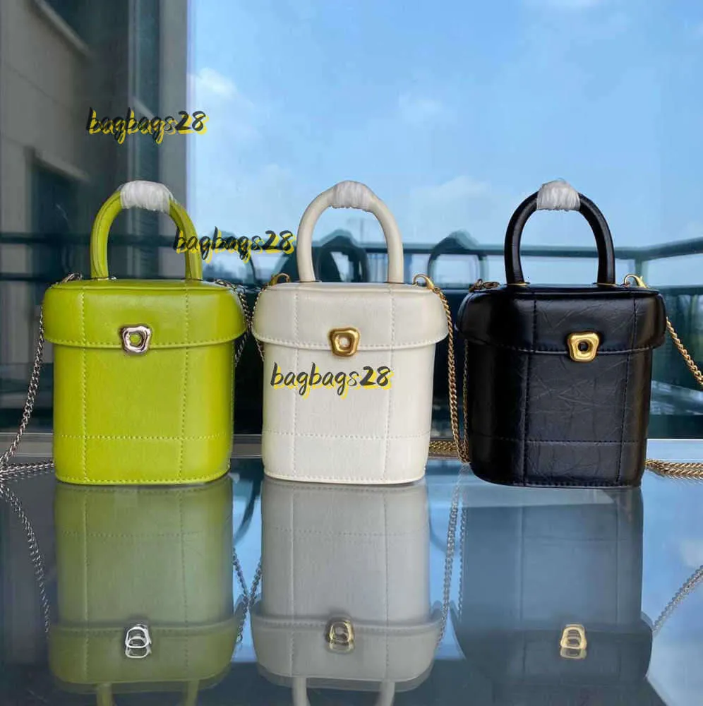 Портфели Totes Songmont Bags Small Song Роскошная высококачественная сумка-коробка Wonton Lock Chain Портативное ведро через плечо Сумка-мессенджер в иностранном стиле 2024