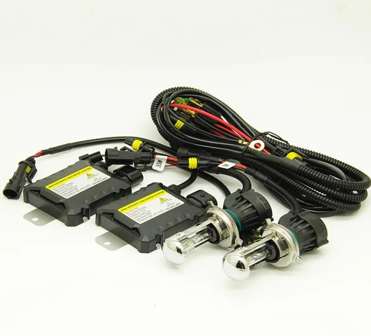 1 SETS DC 12V BI XENON H4 55W BIXENON H43 Highlow HID Kit 4300K ​​6000K 8000K för bilstrålkastare7523401