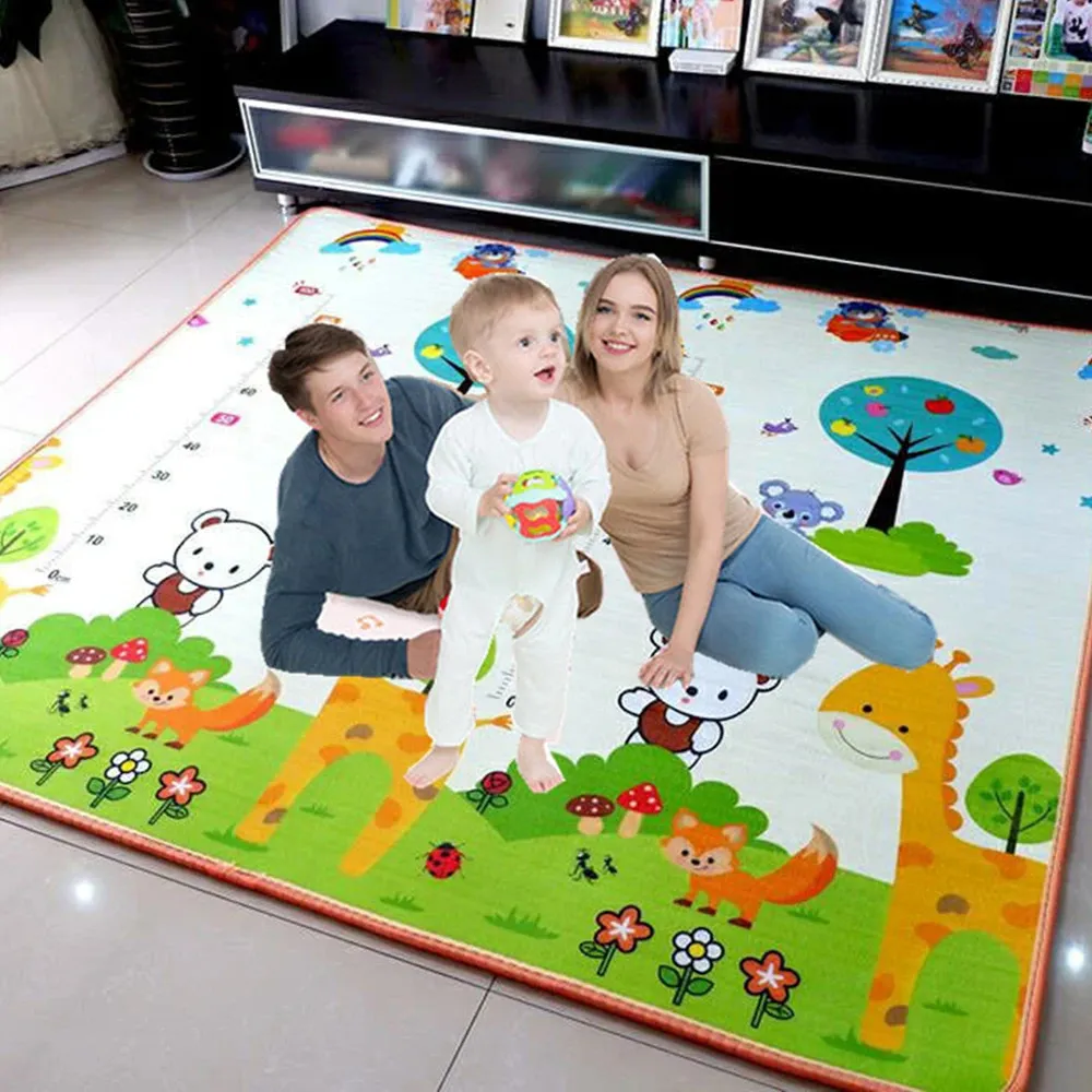 200180cm Opvouwbare Cartoon Baby Speelkleed Xpe Puzzel Childrens Klimmen Pad Kids Rug Games Matten Speelgoed voor Kinderen 240223