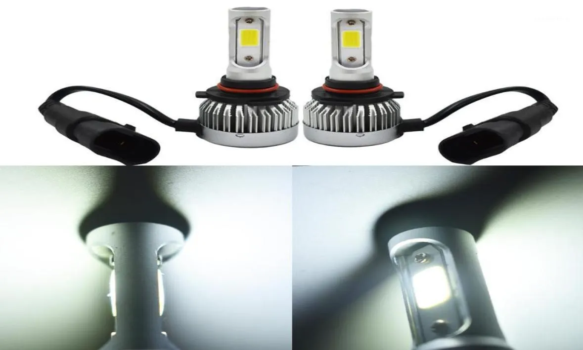 Car Headlights 2 X H109145 9140 COB LED Fog Light Conversion Kit Bulbs 6500K White19250250