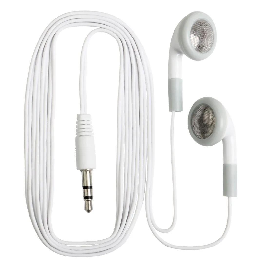 white Cheapest Disposable Earphones earset earbud for bus or train or planegift for Museum Concert For School Whole factory p9931601