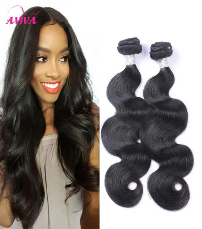 Brazilian Virgin Human Hair Weave Bundles Body Wave Unprocessed Peruvian Malaysian Indian Cambodian Brazillian Hair Extensions Nat4760015