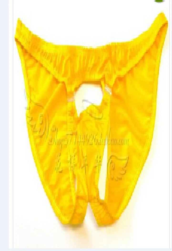 2019 New Men039S Sexy Low Rise thong t byxor Transparent ihåliga ihåliga exponerade hål trosor5962817