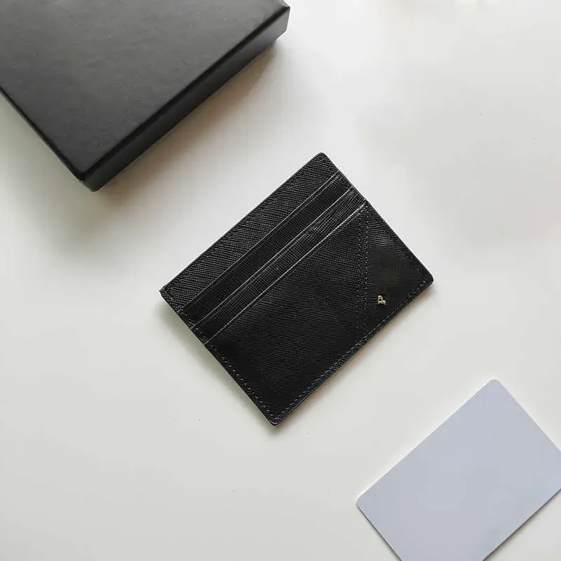 Yeni Moda Pasaport Tutucu Kadın Kart Cüzdan Tasarımcı Kart Sahipleri Klasik Siyah Küçük Mini Kredi Kart Sahibi Erkekler Lüks Çanta