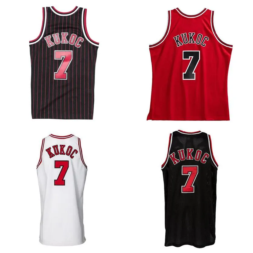 Stitched Basketball jerseys Toni Kukoc #7 1997-98 Finals mesh Hardwoods classic retro jersey Men Women Youth S-6XL