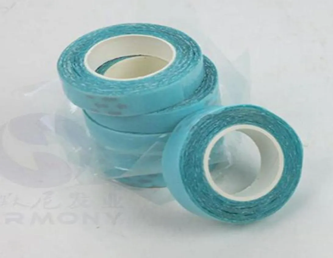 2 Rolls lot 1cm3m Blue Color Super Tape Lace Wig Glue Tape For Hair Extension 8018444