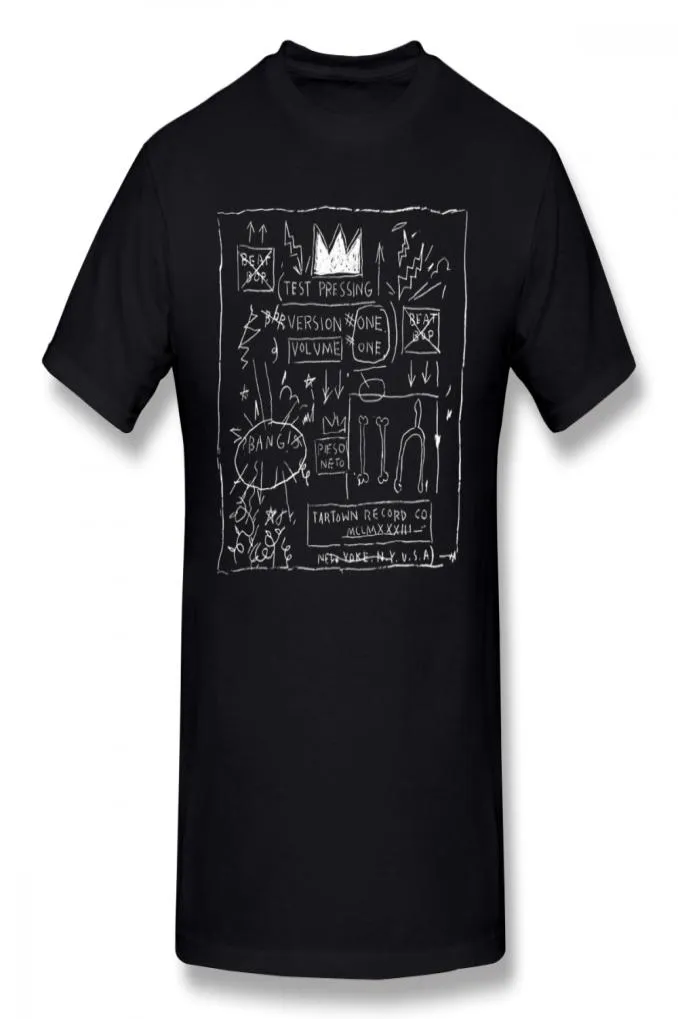 Basquiat T Shirt JEAN MICHEL BASQUIAT BEAT BOP ALBUM FAN ART TShirt 100 Cotton Plus size Tee Shirt Funny Fashion Tshirt5684375