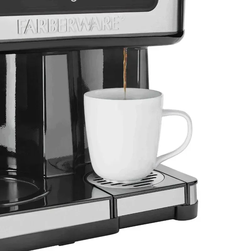 Tools Farberware Side By Side Coffee Maker Single Serve Plus 12 Cup Drip Black And Stainless From 57 59 DHgate