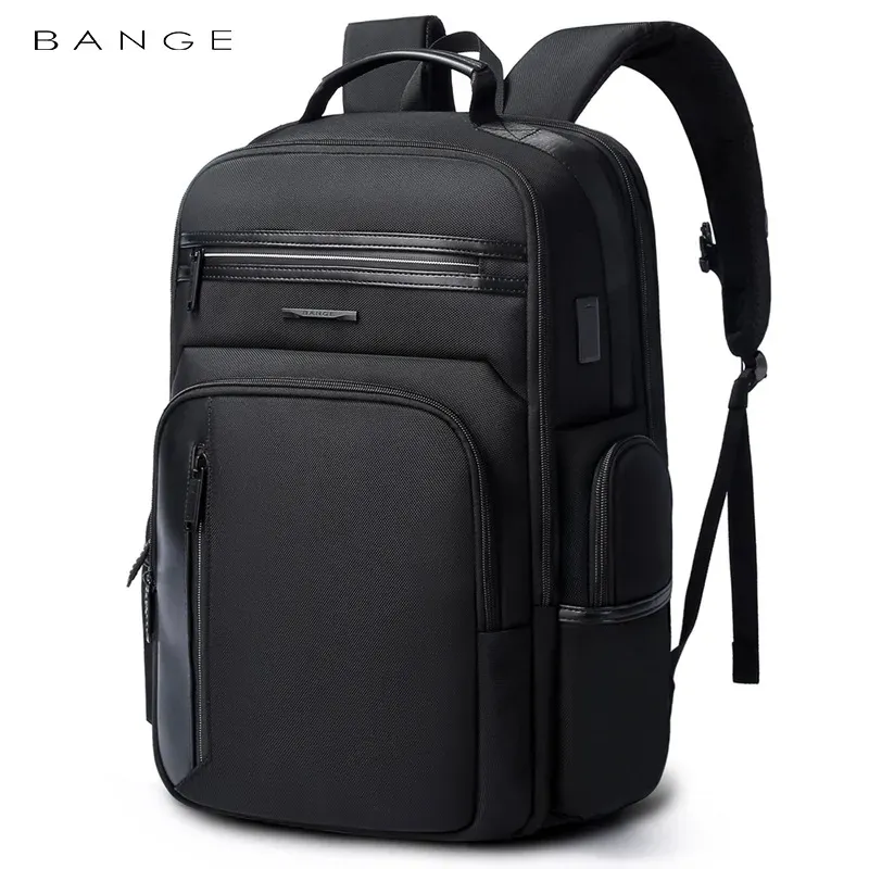 Sac à dos BANGE Usine vendre nouvelle vente chaude en gros USB nylon étanche voyage personnalisé école hommes sacs à dos sac ordinateur portable sac à dos