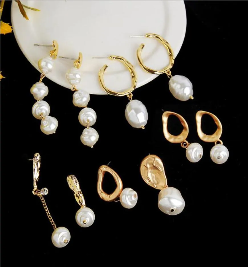 2020 New Women Earrings Cheap Designer Pearl Earrings 10 Styles Wedding Accessories For Women6392897