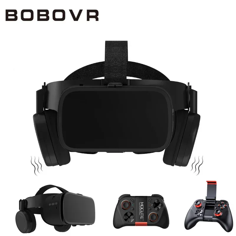 Dispositivi Bobo Vr Z6 Occhiali 3D Realtà Virtuale per Smartphone Nero Google Cardboard Vr Cuffie Casco Stereo Bobovr per Android 4.76.2'