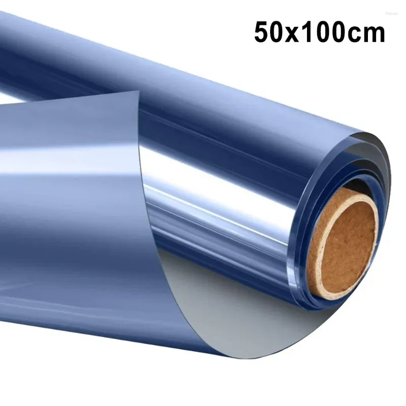 ウィンドウステッカー高品質のミラーフィルム熱断熱青い挿入ペットプライバシー1pcs 50cm x 100cm 60cmエネルギー節約