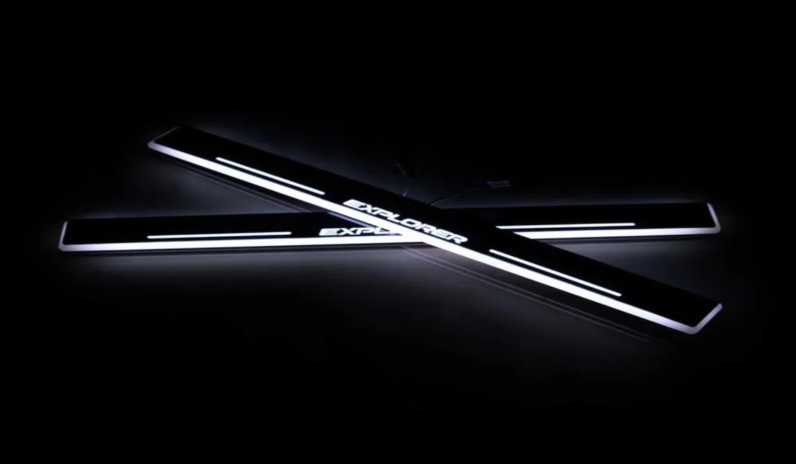 Ford Explorer 2011 2018 Acrylic Moving LED LEM Pedal Dedal Scuff Plate Doed Door Sill Pathway Light6250637