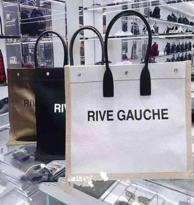 トレンド女性ハンドバッグRive Gauche Outdoor Bags Handbagsトップリネン大きなビーチバッグデザイナー旅行サッチェルウォレット29680742