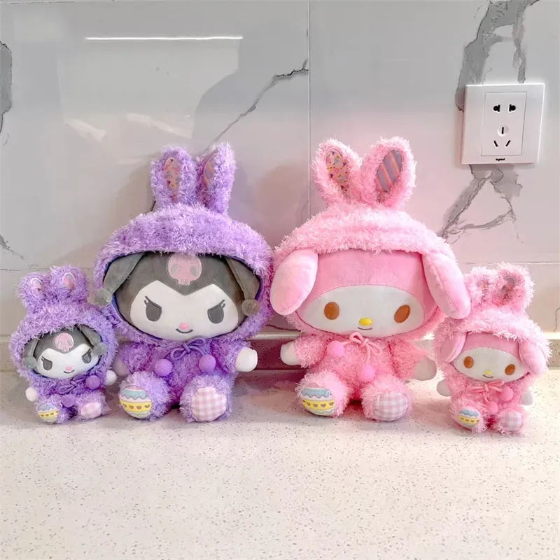 2024 juguetes de peluche de 30cm conejo cambiado de Pascua Curomi Melody Yugui perro muñeco de peluche muñeco colgante ornamento