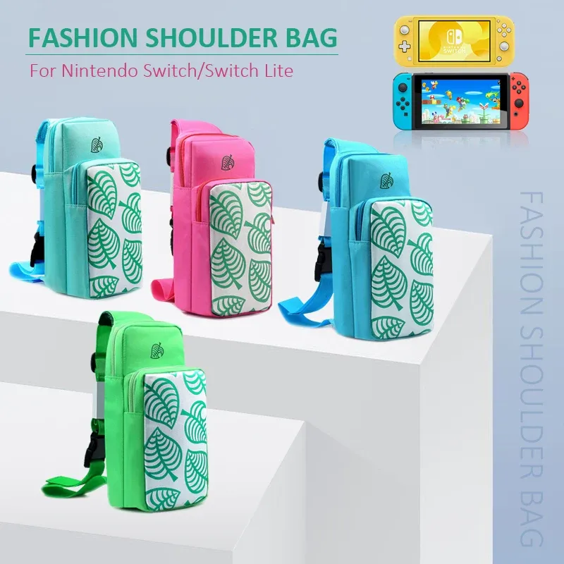 Bags New Animal Crossing Carrying Case for Nintendo Switch OLED Portable Shoulder Bag Protect Case for Switch Lite Game Accessories