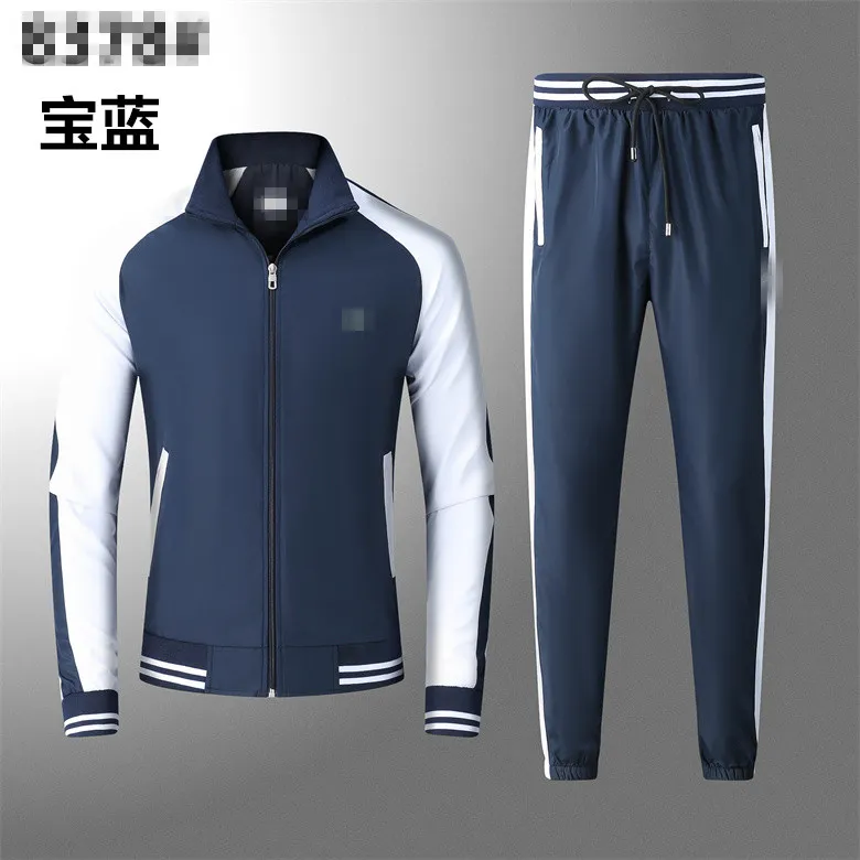 Cardigan con cerniera sportivo casual con cappuccio da uomo tipico primaverile e autunnale Giacche e pantaloni ricamati Set sportivo da uomo in due pezzi