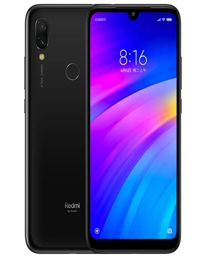 Téléphone portable d'origine Xiaomi Redmi 7 4G LTE 4 Go de RAM 64 Go de ROM Snapdragon 632 Octa Core Android 626quot Plein écran 120MP AI OTA 46751627