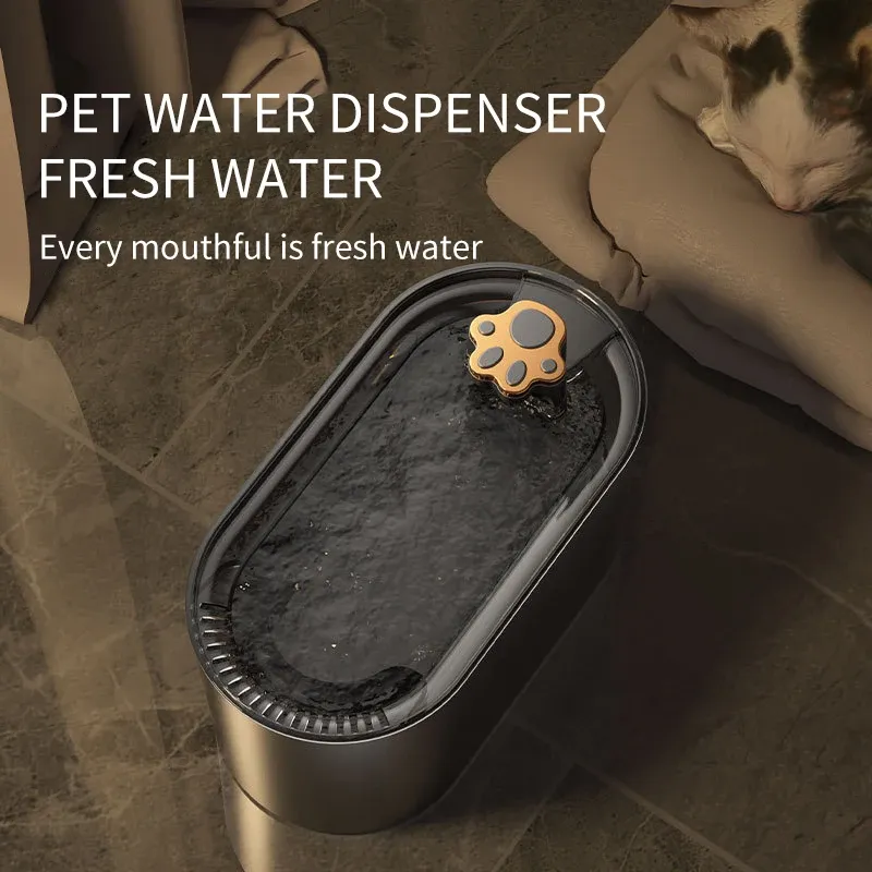 Fournitures 3L USB chargeant la fontaine d'eau automatique de chat avec le bol d'abreuvoir de filtre Fuente De Gato pour les chats détachable Cat Drinkbak Hond