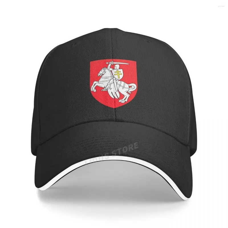 Berretti Berretto da baseball con bandiera della Bielorussia Marchio di moda Cavaliere bianco Pagonya Uomo Cappello da papà Cappelli snapback regolabili unisex