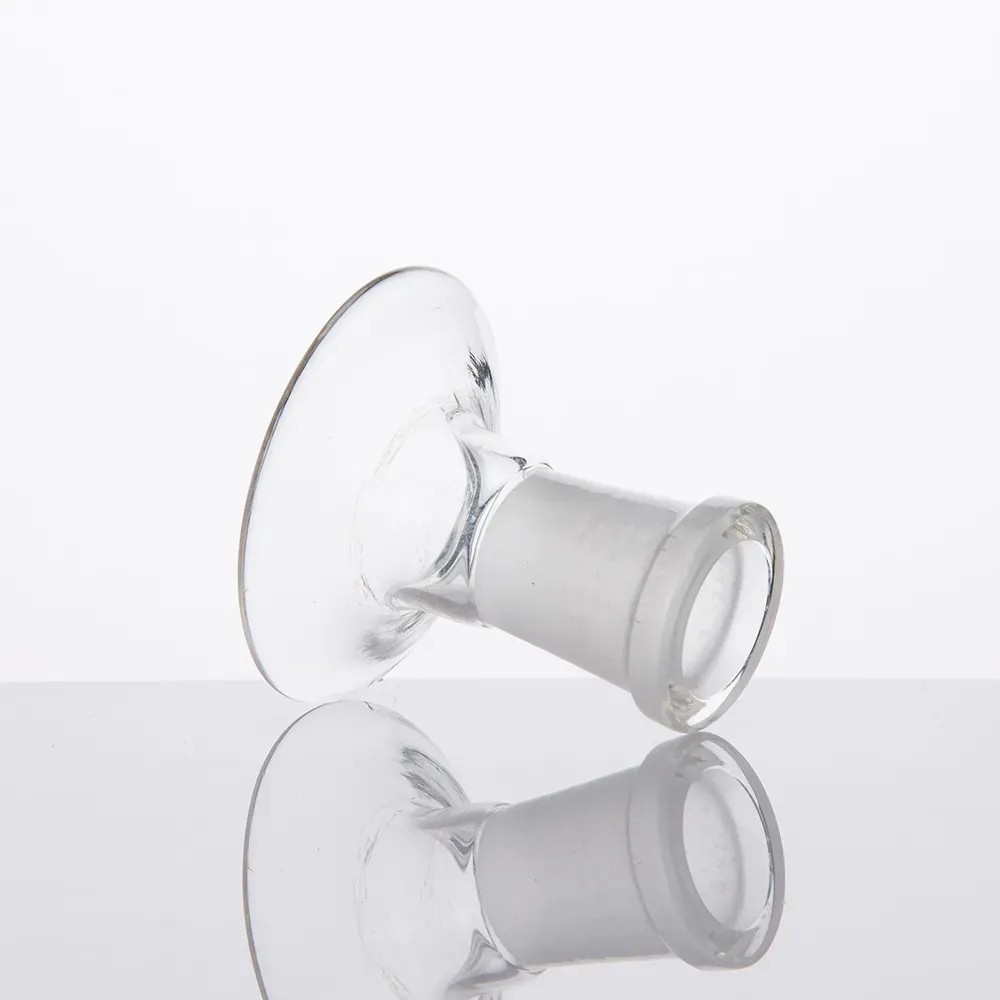 Glass Adaptor Stand For Bowl Piece Domes Water Pipe Bongs Adaptors 14mm 18mm Male Female Frosted Joint Dropdown