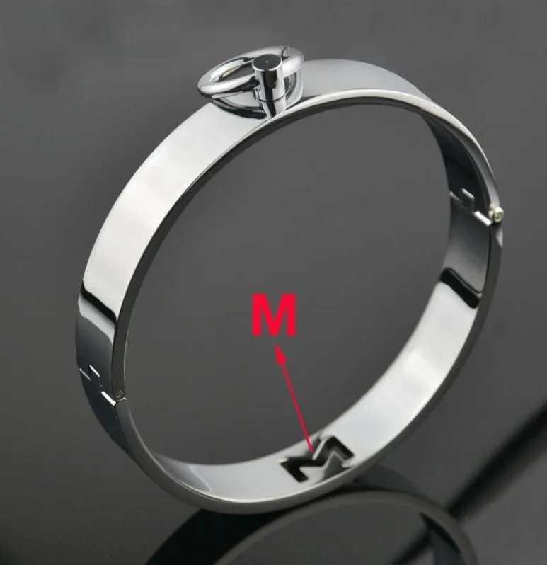 Stainless Steel BDSM Collar Neck Ring Restraint Metal Collar Restraint Bondage Adult Sex BDSM Toy For Male Female2325989