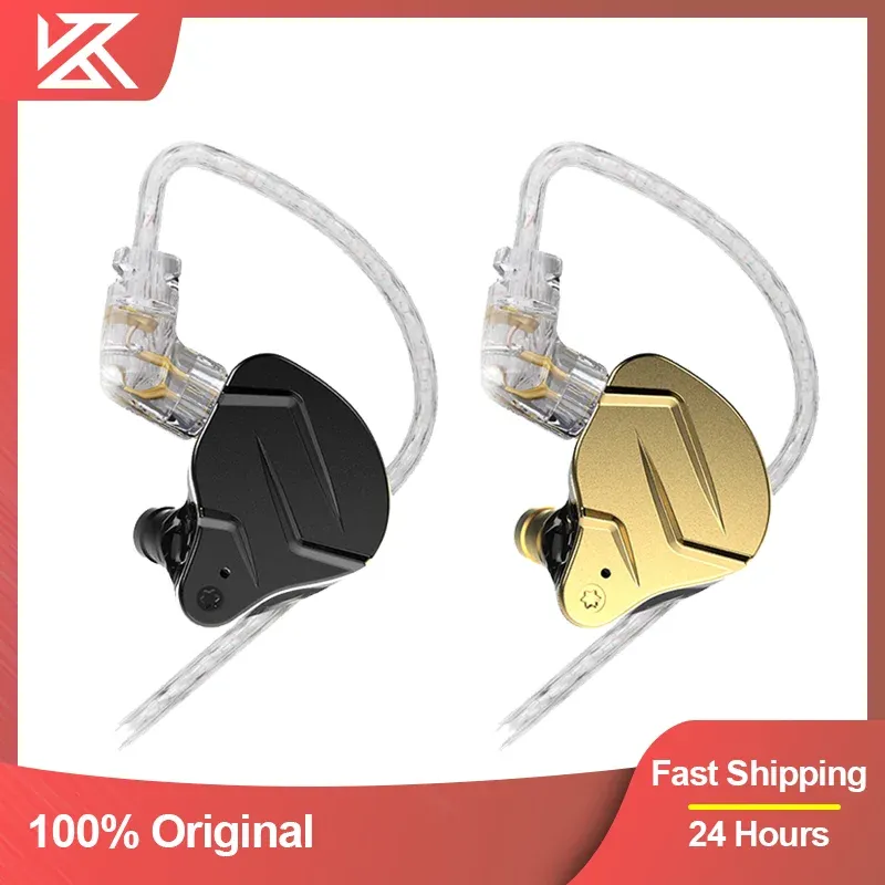 Cuffie KZ ZSN Pro X Cuffie in metallo cablate 1BA + 1DD Tecnologia ibrida Sport Cuffie con cancellazione del rumore Auricolari HIFI In Ear Monitor Auricolare