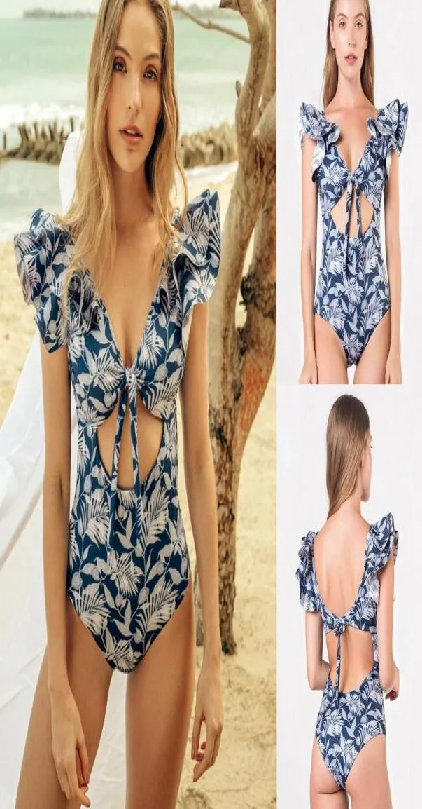 Women Swimwear Sexy One Piece Biquini Swimsuit Push Up Women Ruffle Monokini Bodysuit Kąpiec Kącik Szybka pływania 1701308