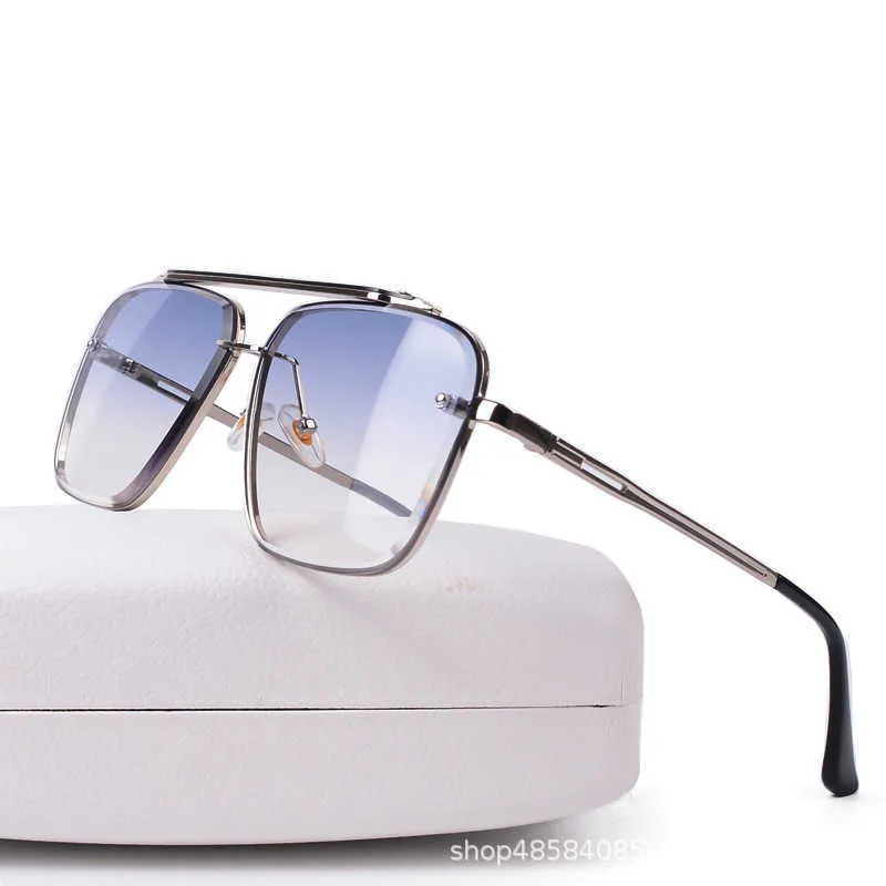 2024 retro quadrado feminino óculos de sol tita metal quadrado mach seis óculos de sol dos homens das mulheres moda rua tiro condução óculos