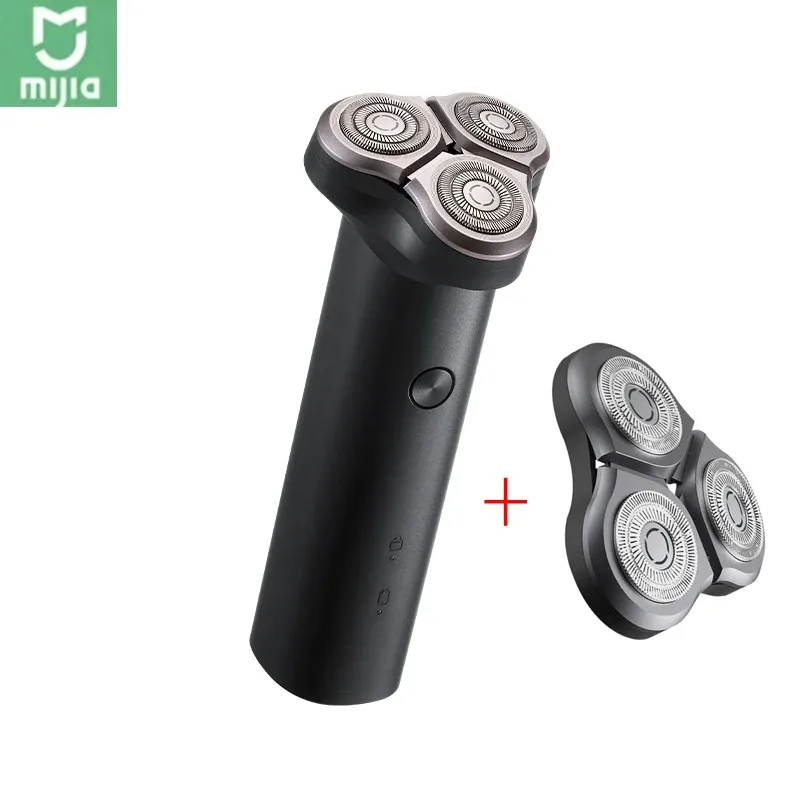 Kontroll Xiaomi Mijia S300 3D Floating Smart Electric Shaver IPX7 Vattentät Razor Typec laddning Dubbelskikt Blad torrt våtskägg rakning