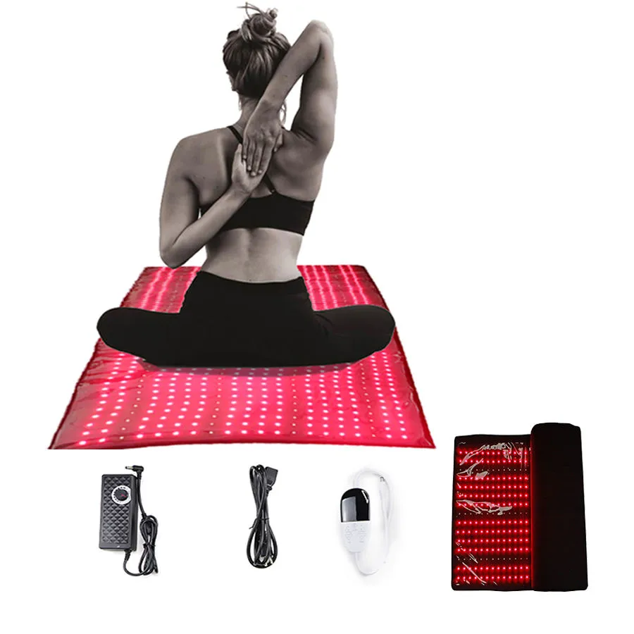 Coperta per terapia con luce rossa a LED e vicino a infrarossi 660nm 850nm Letto con tappetino per terapia a luce rossa per tutto il corpo