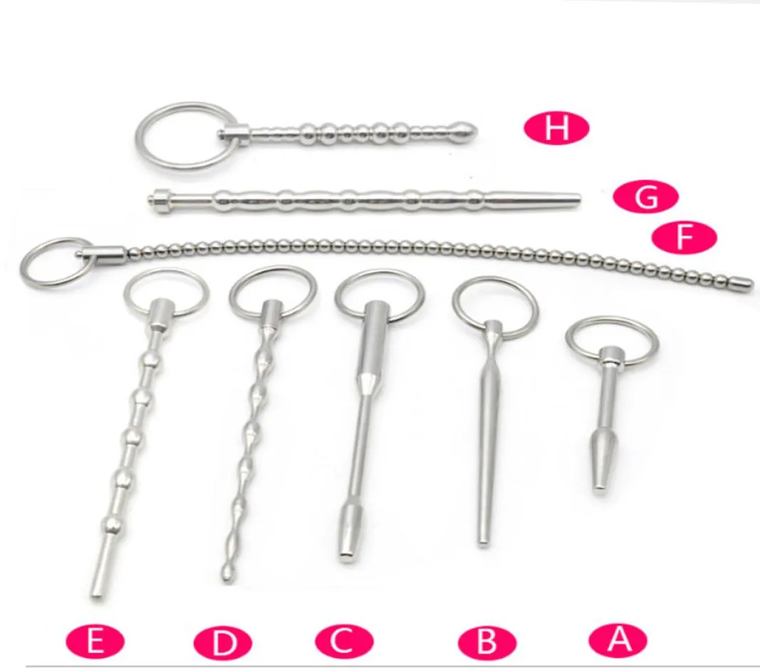 Metallo Penis Plug In Acciaio Inox Dilatatore Uretrale Catetere Cock Rings Masturbatore Maschile Giocattoli Del Sesso Prodotti Per Adulti Per Gli Uomini A3129486481