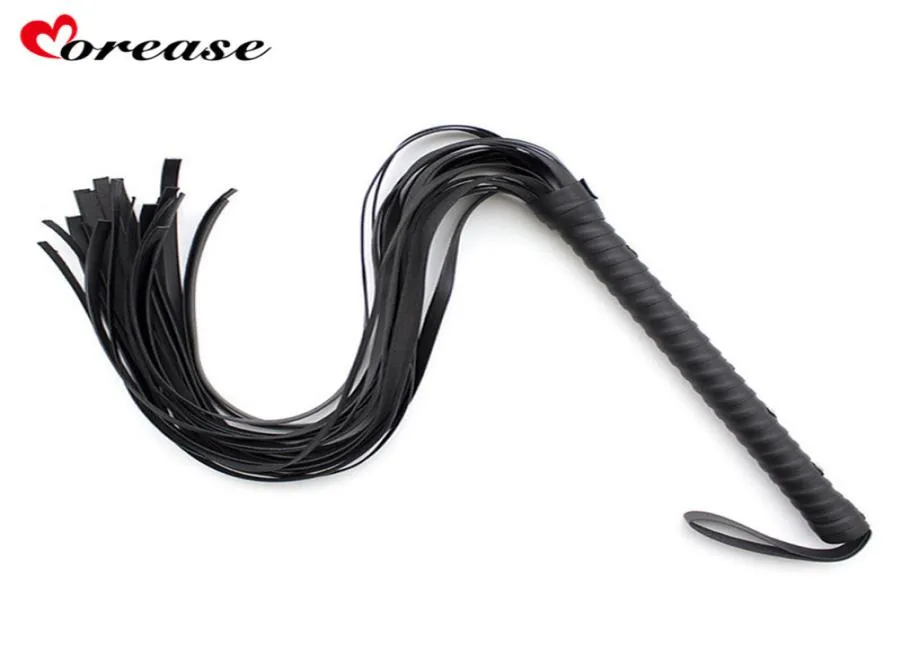 Morease 75 cm Frusta Schiava Bondage Pelle Flirt Flogger Sculacciata Sexy Giocattolo erotico del sesso Gioco per adulti Fetish BDSM Strumento Prodotto per le donne Y3065433