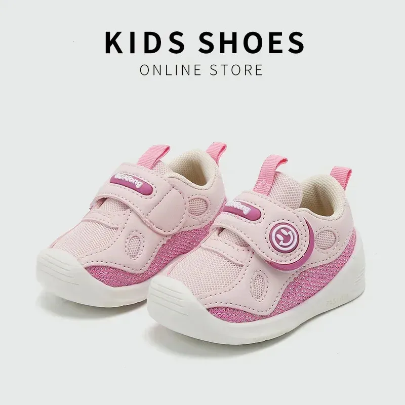 Scarpe da bambino con suola in gomma flessibile Scarpe da bambino per neonati all'aperto Scarpe da ginnastica per bambini Scarpe da ginnastica per bambini Scarpe sportive traspiranti casual per ragazze 240227