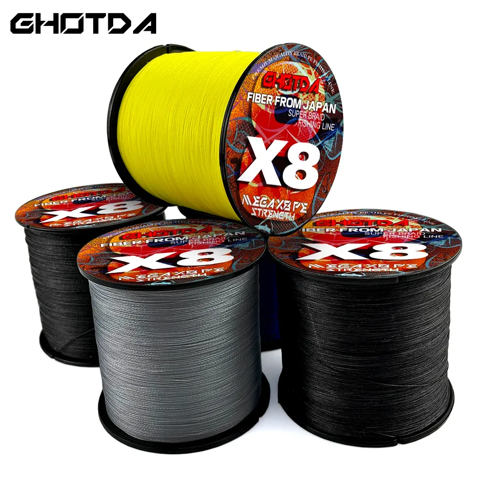 Lines 300m 8 Braided Line Fishing PE Lines 8 Wire/Strands Fishing Thread 8x Multifilament Cord Carp Extreme Strong Weave 8.2Kg35.8Kg