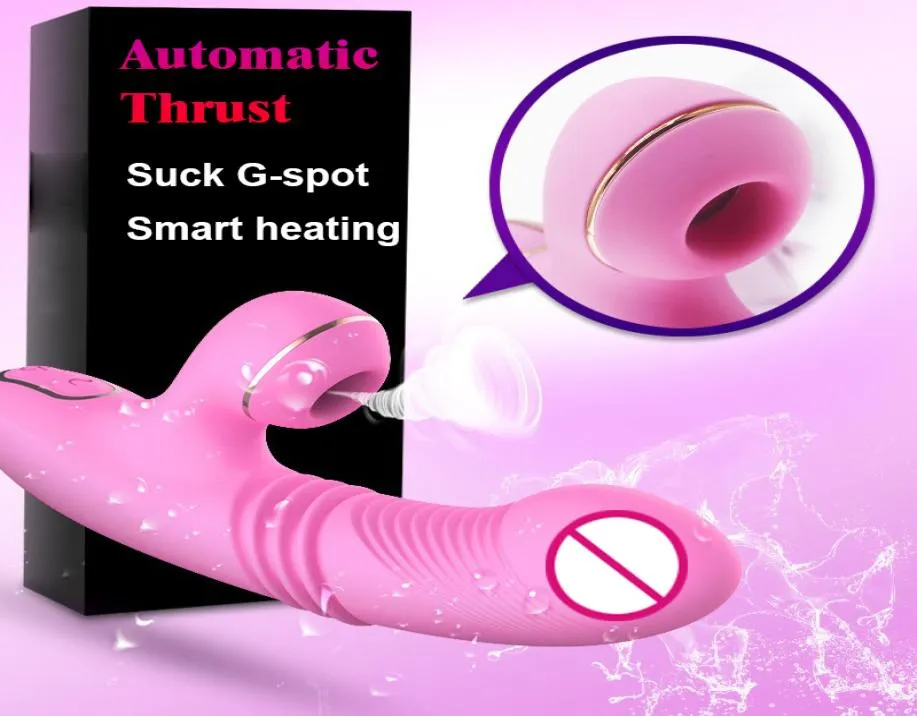 Krachtige Dildo Vibrerende Zuigen Volwassen Speeltjes Vrouw G Punt Masturbator Nep Penis Vibrator Vagina Anale Erotische Kut Waterdicht 6976317