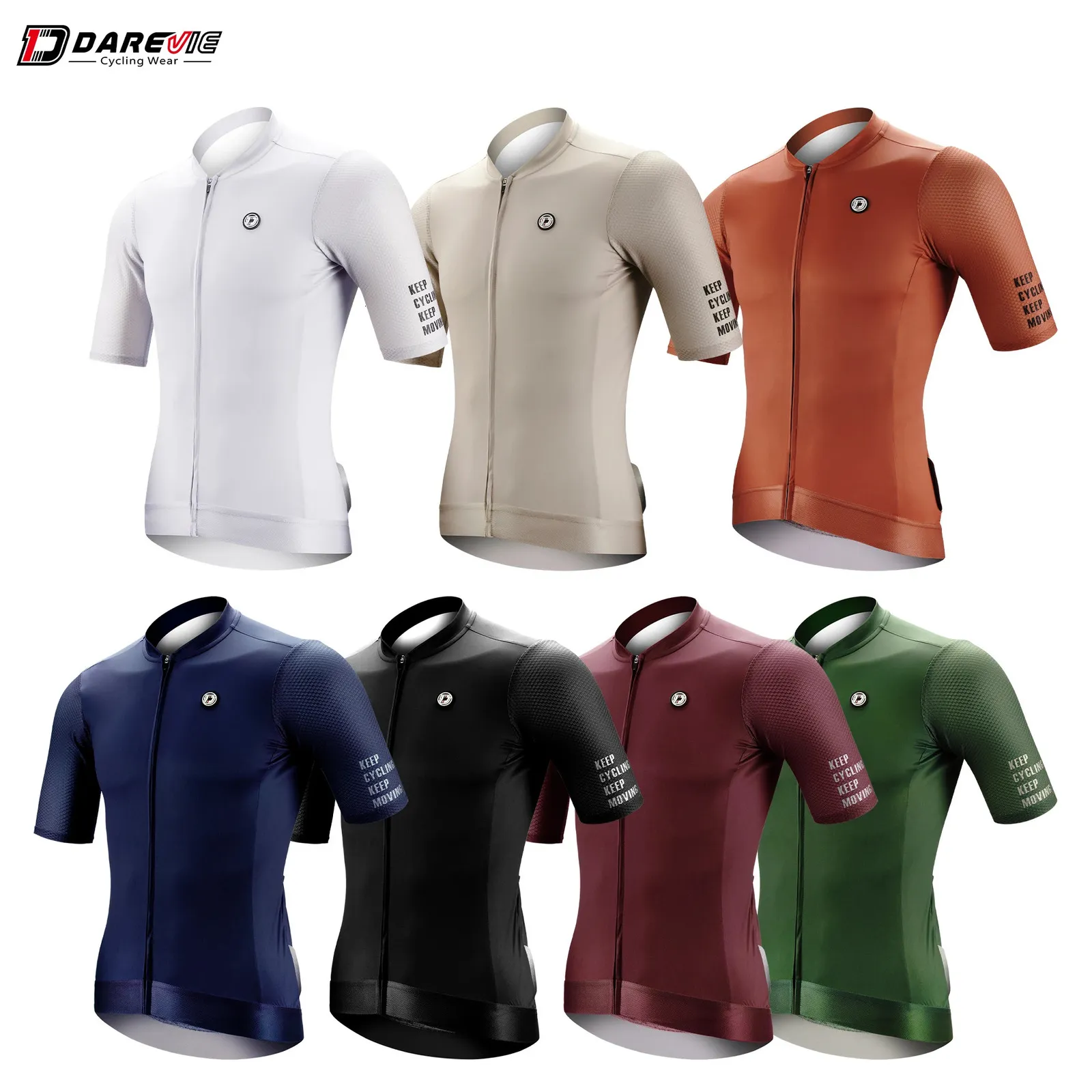 Darevie Cycling Jersey SPF 50 mężczyzn Kobiet Jersey Fashion Bike Jersey Pro Team Wysokiej jakości koszulka rowerowa MTB Road 240219