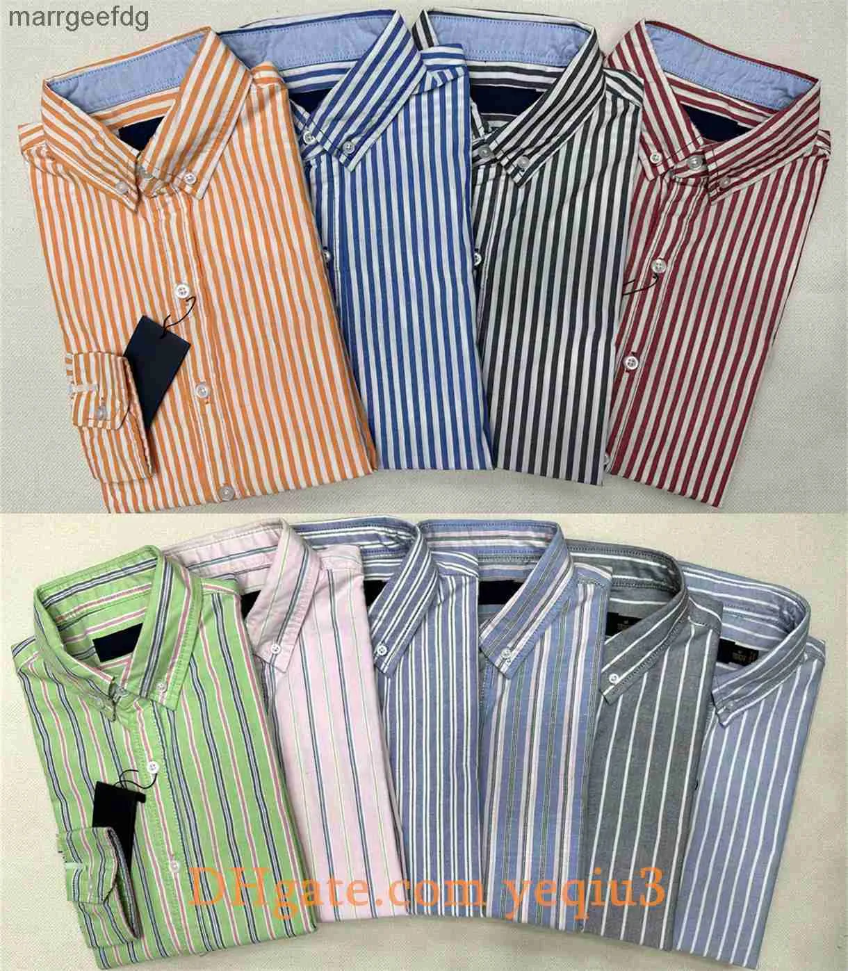 Мужские футболки Мужские рубашки Рубашка в клетку весна-осень рубашка в полоску деловая классическая рубашка Модные классические рубашки с вышивкой Удобная длинная рубашка 240301