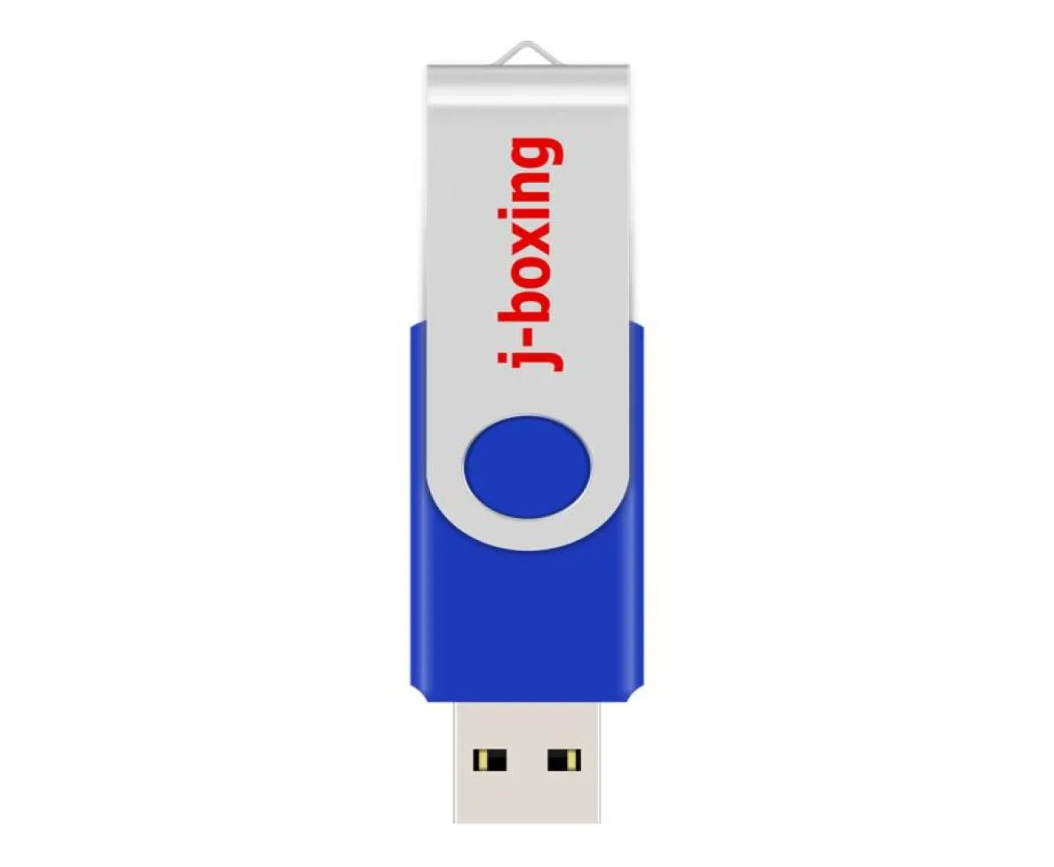 Bulk 200 STKS 64 MB USB Flash Drives Swivel Blauw USB 20 Pen Drives Metalen Roterende Memory Sticks voor Computer Laptop Tablet Duim Sto2190953