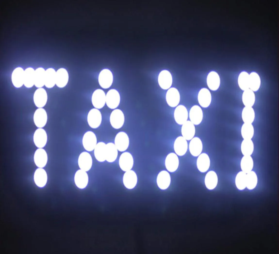 Lumières de secours 2pcslot 12V Taxi LED voiture pare-brise cabine indicateur lampe signe bleu pare-brise lumière 4 couleurs 18119909