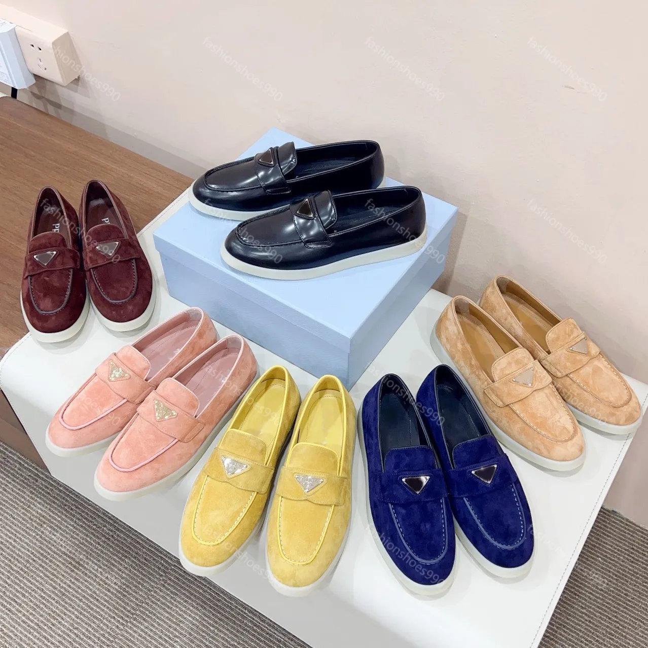 Blue Suede Slip-On Loafers with Metal Detail The Lazio Shoe Navy Blue Suede Slip-on Loafer Men Shoe  main image 2