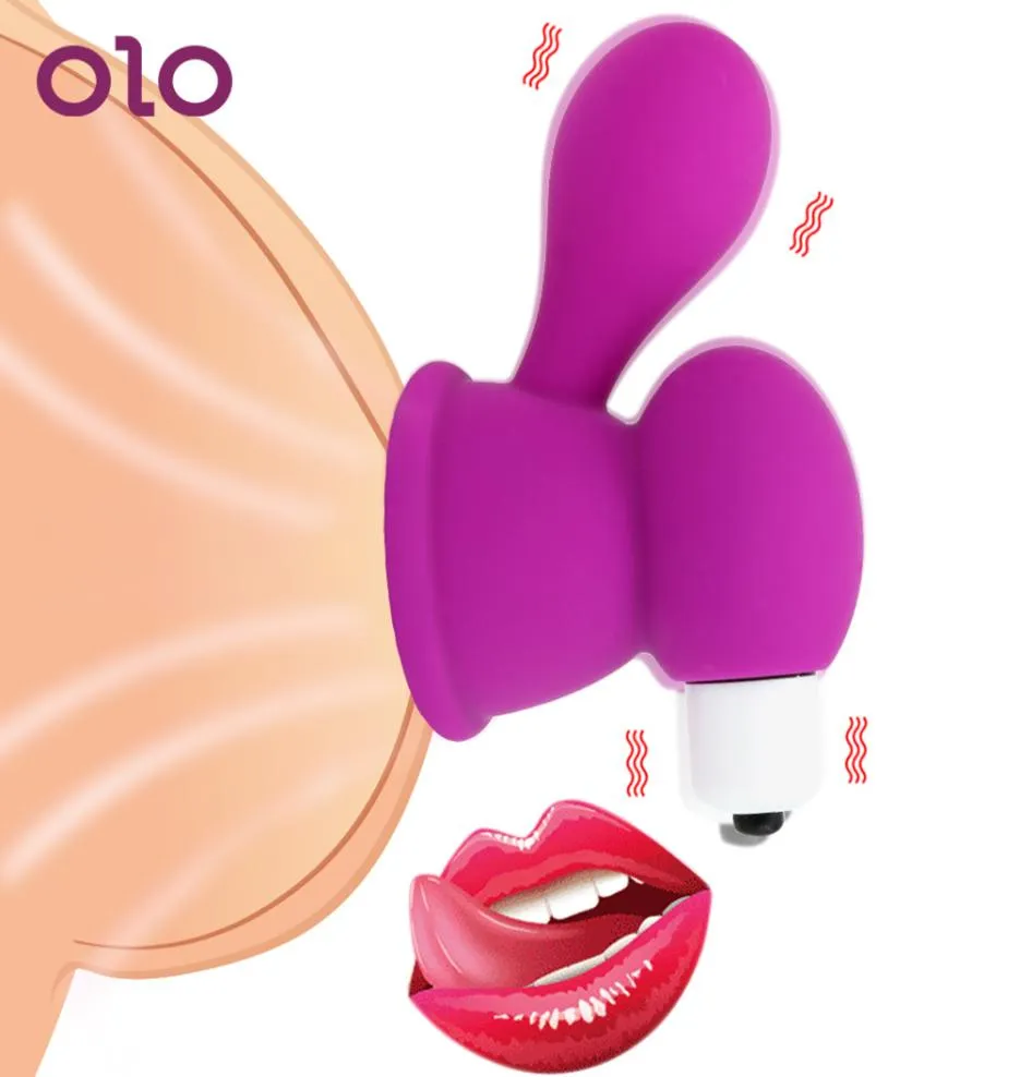 OLO Nipple Sucker Vibrator Breast Massager Breast Pump Enlarge Clitoris Massager Vibrating Nipple Stimulation Sex Toys for Women M3253042