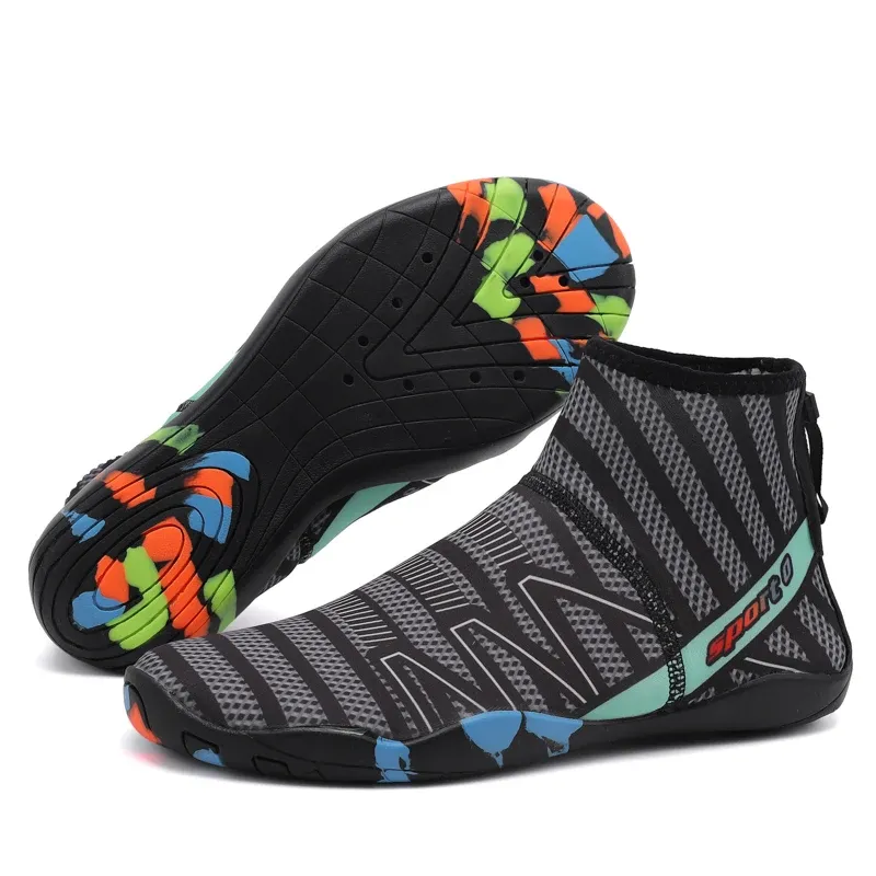 Sandals Fitness Yoga Swimming Diving Shoes Outdoor Beach Shoes Couples Barefoot Skinny High top Snorkeling Anti slip Wading Shoes