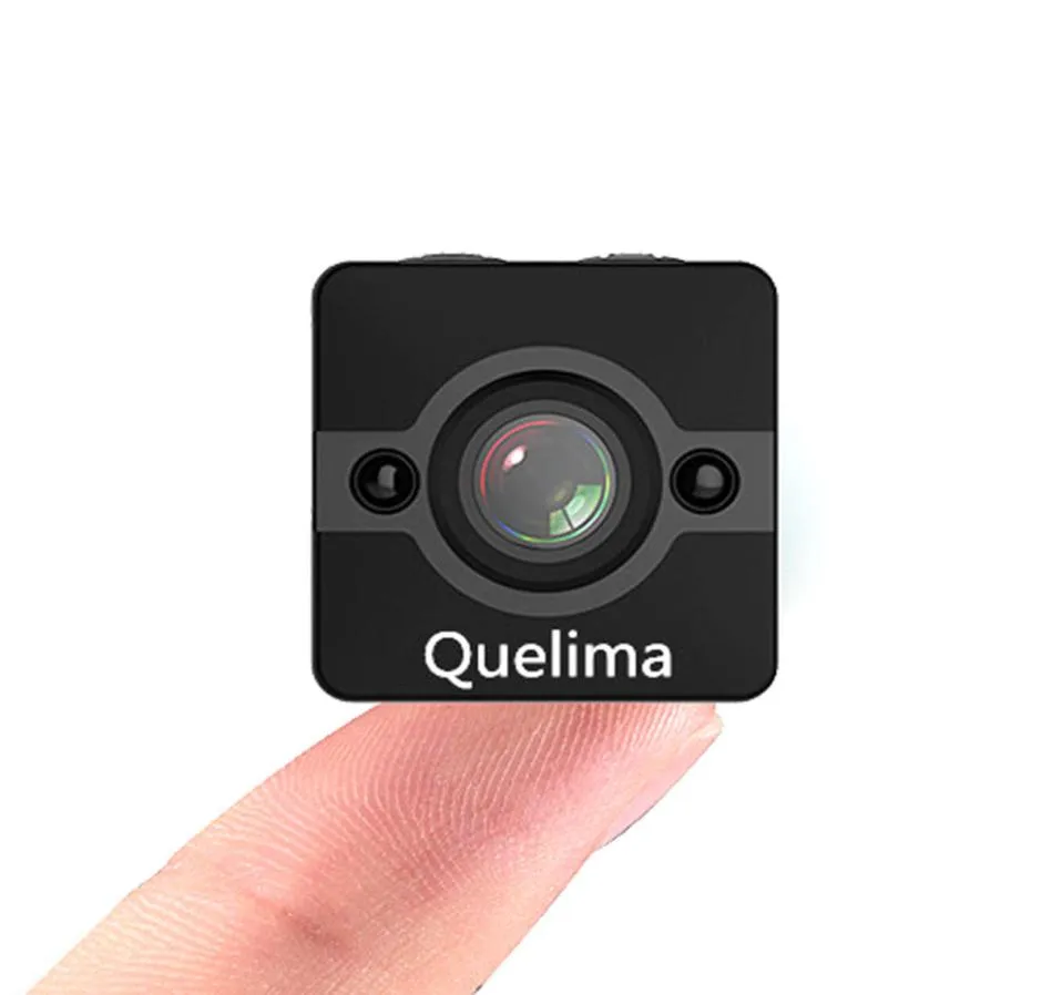 Quelima SQ12 Mini 1080P FHD Telecamera DVR per auto 155 gradi FOV Registrazione in loopcycle Visione notturna9949185