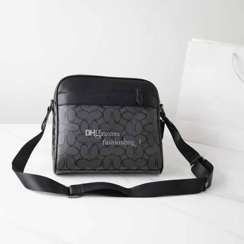 Postman Bag Small Genuine Leather PU Nylon Shoulder Bag with
