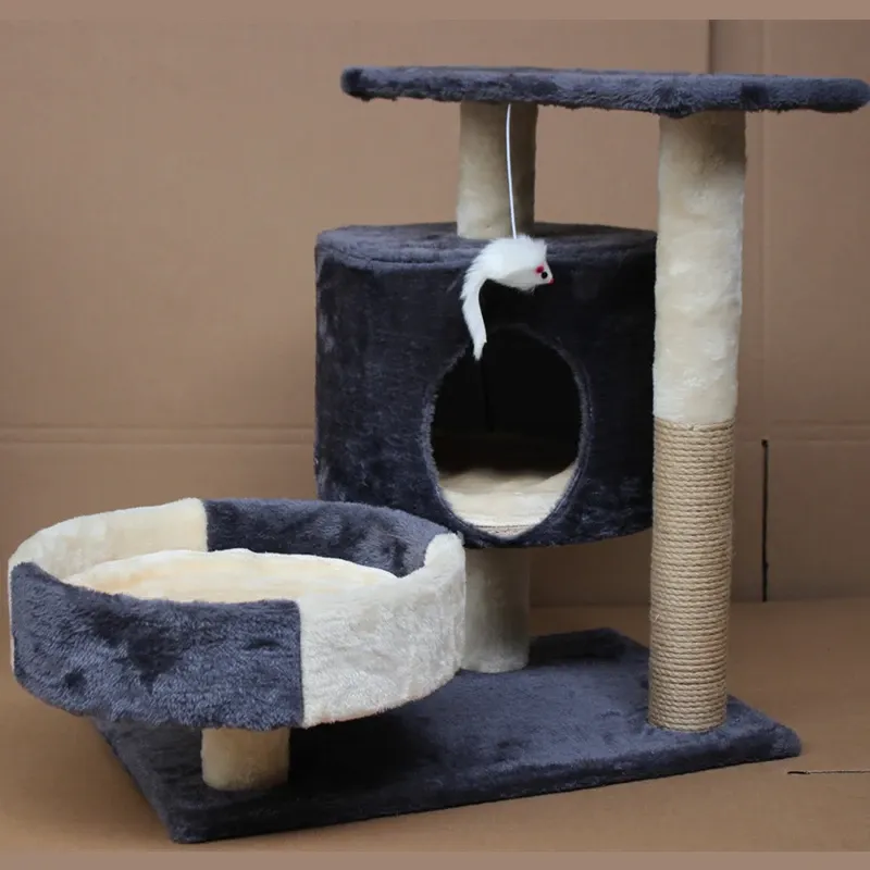 Scratchers Cat's Climbing Tree Tower Pets Play Tree Scratching Tree Arbre A Chat Climbing Jump Toy Frame Pets Rascador Gato