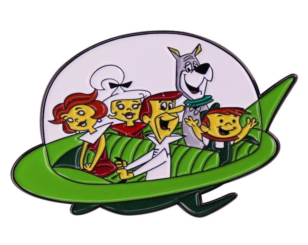 Broche de dessin animé The Jetsons, conte de fées, broche de la famille Jason, badge en métal, accessoire, cadeau 5577956