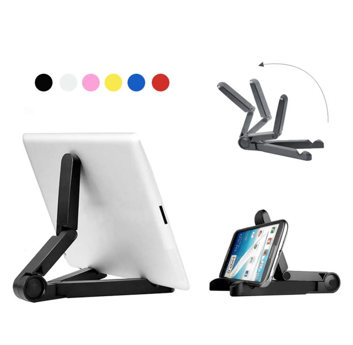 Support de support de support de tablette réglable pliable portable pour tablette Apple iPad Mini Kindle Android Samsung avec emballage de vente au détail 9560849